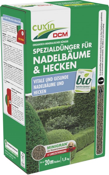 Cuxin DCM Spezialdünger für "Nadelbäume & Hecken" - 1,5 kg